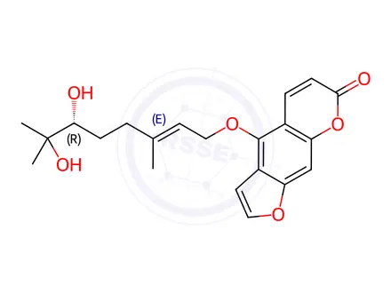 Chemical structure of 6',7'-Dihydroxybergamottin