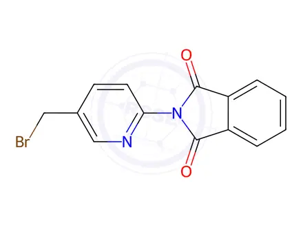 Chemical structure of 2-(5-(Bromomethyl)pyridin-2-yl)isoindoline-1,3-dione