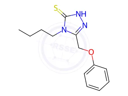 Chemical structure of 4-Butyl-5-(phenoxymethyl)-4H-1,2,4-triazole-3-thiol
