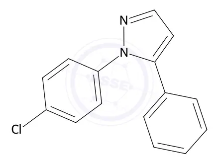 Chemical structure of 1-(4-Chlorophenyl)-5-phenyl-1H-pyrazole