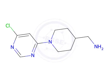 Chemical structure of [1-(6-Chloropyrimidin-4-yl)piperidin-4-yl]methanamine
