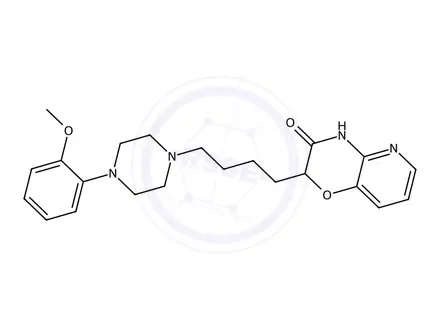 Chemical structure of 2-{4-[4-(2-methoxyphenyl)piperazin-1-yl]butyl}-2H,3H,4H-pyrido[3,2-b][1,4]oxazin-3-one
