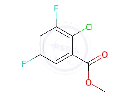 Chemical structure of Methyl 2-chloro-3,5-difluorobenzoate