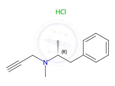 Chemical structure of Selegiline hydrochloride