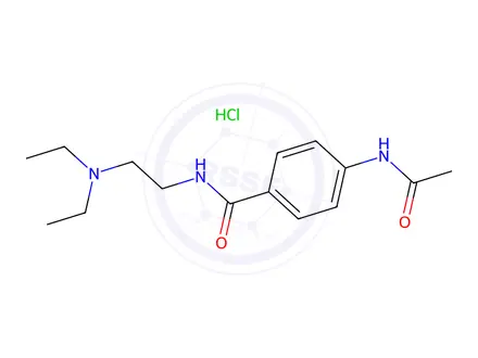 Chemical structure of N-Acetylprocainamide (hydrochloride)