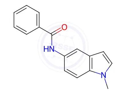 Chemical structure of Benzamide, N-(1-methyl-1H-indol-5-yl)-(9CI)