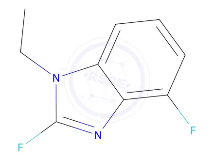 Chemical structure of 1-ethyl-2,4-difluoro-1H-1,3-benzodiazole