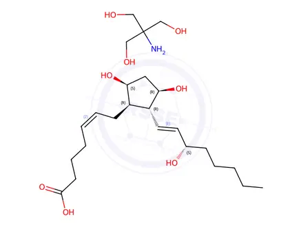 Chemical structure of Dinoprost trometamol