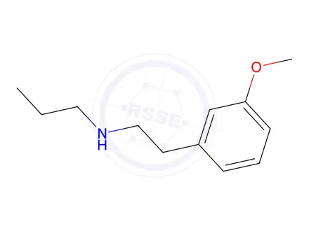 Chemical structure of N-(3-methoxyphenethyl)propan-1-amine