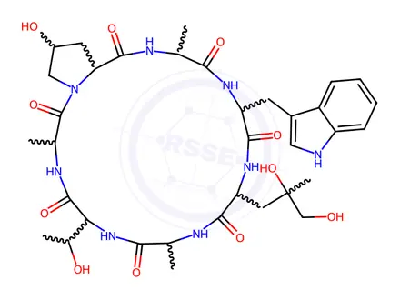 Chemical structure of dethiophalloidin