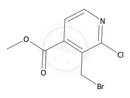 Chemical structure of Methyl 3-(bromomethyl)-2-chloroisonicotinate