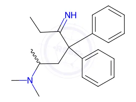 Chemical structure of 4-Imino-N,N,1-trimethyl-3,3-diphenylhexylamine