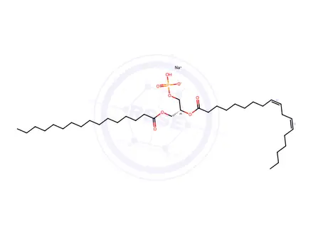 Chemical structure of 16:0-18:2 PA