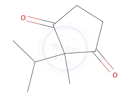 Chemical structure of 1,3-Cyclopentanedione,2-methyl-2-(1-methylethyl)-(9CI)