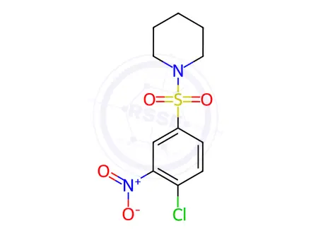 Chemical structure of 1-[(4-chloro-3-nitrophenyl)sulfonyl]piperidine