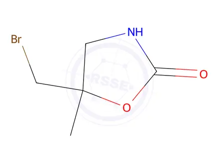 Chemical structure of 5-(Bromomethyl)-5-methyloxazolidin-2-one