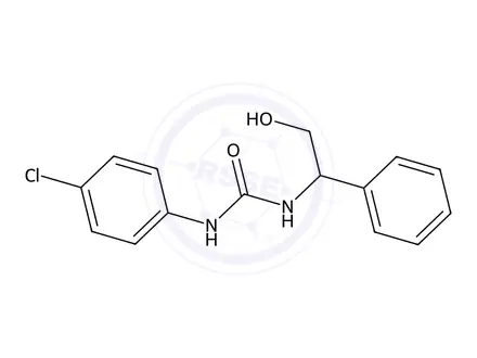 Chemical structure of 1-(4-Chlorophenyl)-3-(2-hydroxy-1-phenylethyl)urea