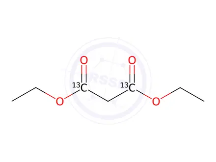 Chemical structure of Diethyl Malonate-13C2