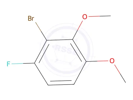 Chemical structure of 2-Bromo-1-fluoro-3,4-dimethoxybenzene