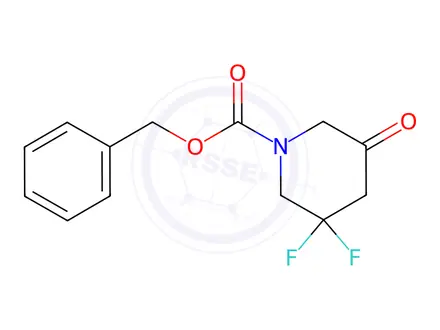 Chemical structure of Benzyl 3,3-difluoro-5-oxopiperidine-1-carboxylate