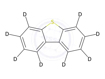 Chemical structure of Dibenzothiophene-d8