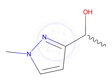 Chemical structure of 1-(1-Methyl-1h-pyrazol-3-yl)ethan-1-ol