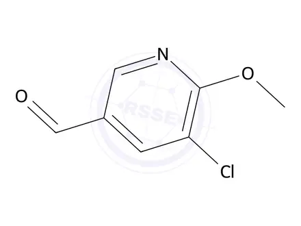 Chemical structure of 5-Chloro-6-methoxynicotinaldehyde