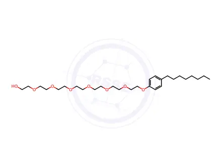 Chemical structure of 20-(4-octylphenoxy)-3,6,9,12,15,18-hexaoxaicosan-1-ol