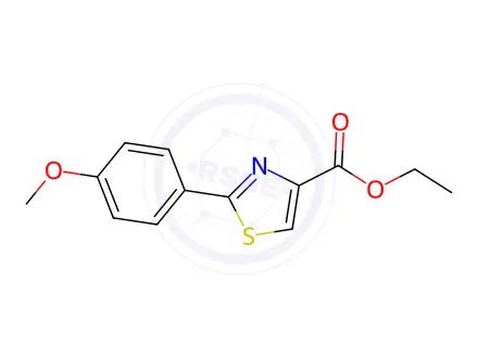 Chemical structure of Ethyl 2-(4-methoxyphenyl)thiazole-4-carboxylate