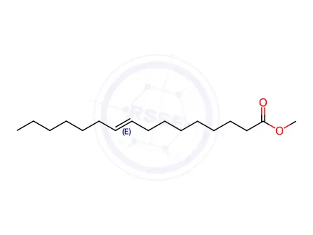Chemical structure of Methyl palmitelaidate (trans-9) (C16:1T)