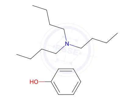 Chemical structure of PHENOL, COMPOUND WITH N,N-DIBUTYLBUTYLAMINE (1:1)