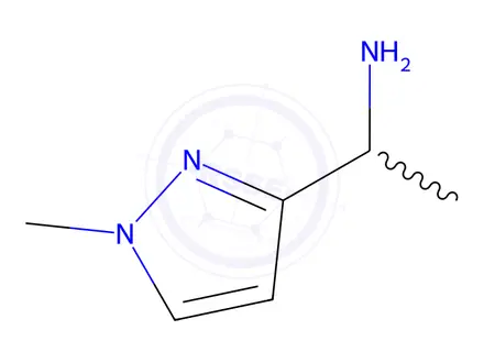 Chemical structure of 1-(1-Methyl-1h-pyrazol-3-yl)ethan-1-amine