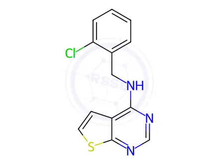 Chemical structure of n-(2-Chlorobenzyl)thieno[2,3-d]pyrimidin-4-amine