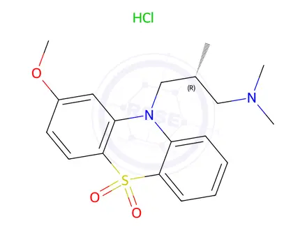 Chemical structure of Levomepromazine Sulphone Hydrochloride