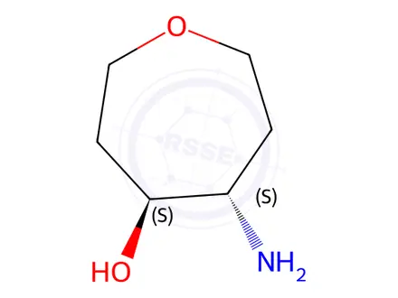 Chemical structure of trans-5-aminooxepan-4-ol