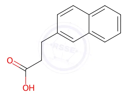 Chemical structure of 3-(2-Naphthyl)propanoic Acid