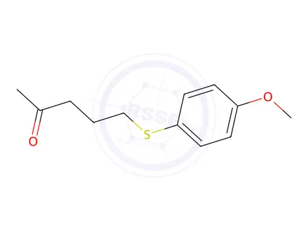 Chemical structure of 5-((4-Methoxyphenyl)thio)pentan-2-one