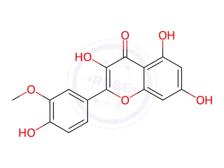 Chemical structure of Isorhamnetin