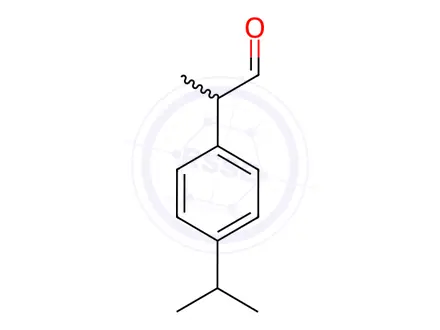 Chemical structure of 2 [PARA ISOPROPYL PHENYL] PROPIONALDEHYDE