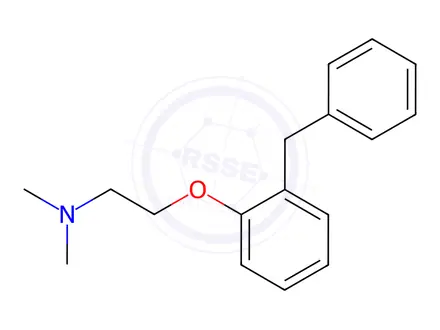Chemical structure of phenyltoloxamine