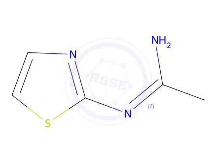 Chemical structure of Ethanimidamide, N-2-thiazolyl-