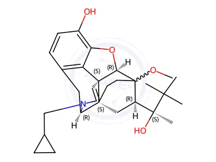 Chemical structure of 15,16-Didehydrobuprenorphine