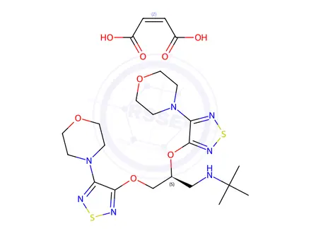 Chemical structure of (S)-Timolol EP Impurity C Maleate
