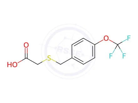 Chemical structure of (4-Trifluoromethoxy-benzylsulfanyl)-acetic acid