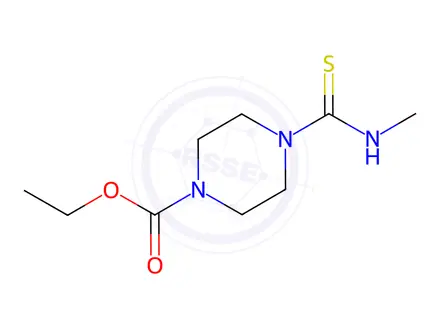 Chemical structure of Ethyl 4-(methylcarbamothioyl)piperazine-1-carboxylate