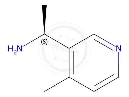 Chemical structure of (1S)-1-(4-METHYL(3-PYRIDYL))ETHYLAMINE