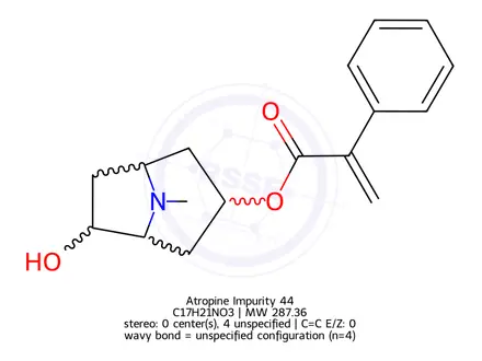 Chemical structure of Atropine Impurity 44