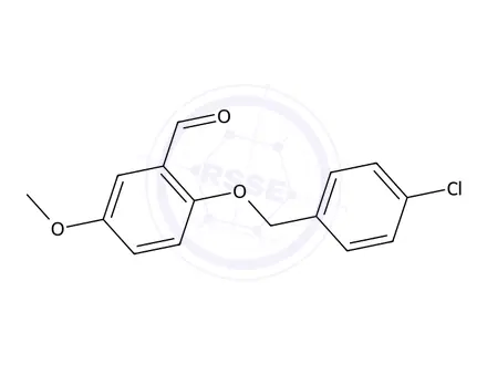 Chemical structure of 2-((4-Chlorobenzyl)oxy)-5-methoxybenzaldehyde