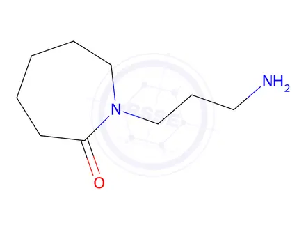 Chemical structure of 1-(3-aminopropyl)azepan-2-one