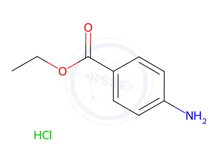 Chemical structure of Benzocaine Hydrochloride